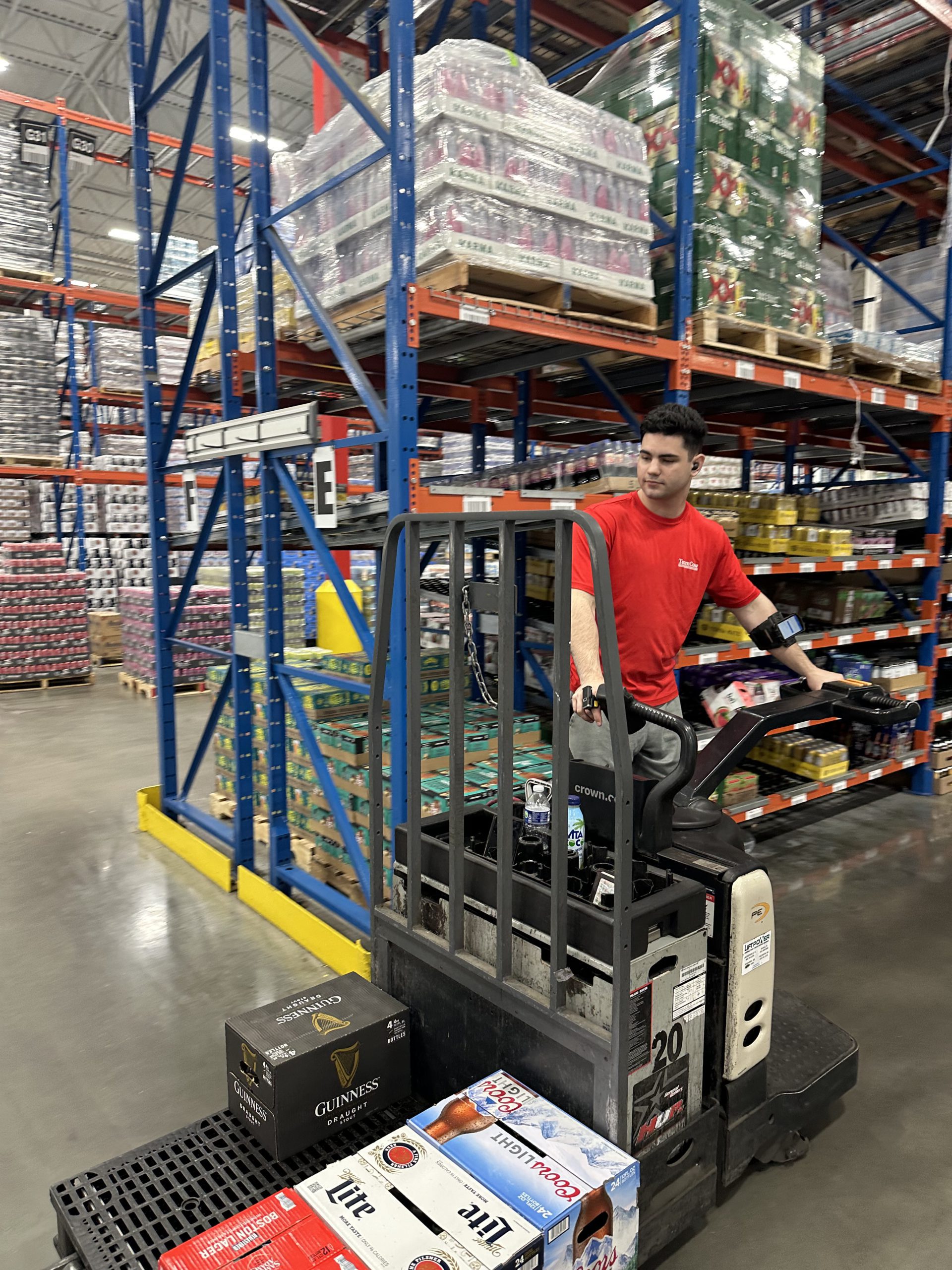 Florida Distribution Center Worker in Cone Distributing Ocala Warehouse 